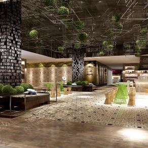 工业风茶餐厅3D模型下载